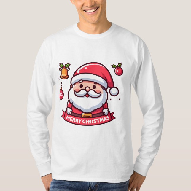God jul Santa T Shirt (Framsida)