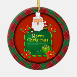 God jul Santa Tartan Play Julgransprydnad Keramik