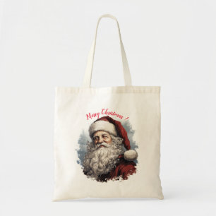 God jul Santa Tote Bag Tygkasse