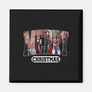 God jul Santa Trump Merry Trumpmas Pajamas Magnet