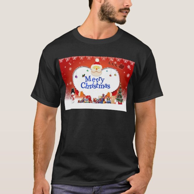 God jul Santa's Kärlek Tee Shirt (Framsida)