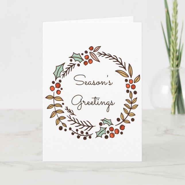 God jul, säsong helgkort (Framsida)