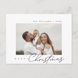 God Jul, Säsongs Hälsning, Familjefoto Vykort