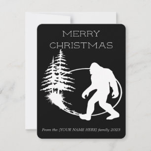 God jul Sasquatch Julkort