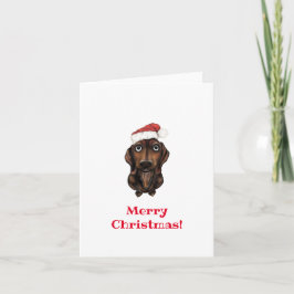God jul Sause Hund Helgkort