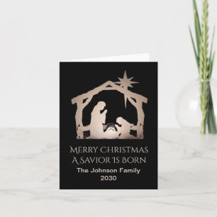 God jul Savior är född i Namn Helgkort