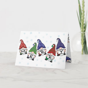 God jul Scattered Gnomes Kort