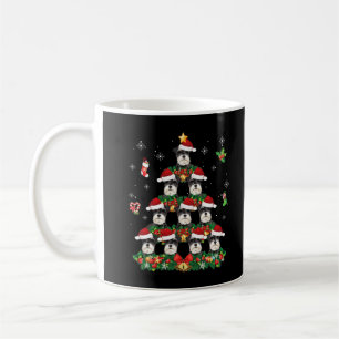 God jul Schnauzer Hund Santa Träd Pajama Sw Kaffemugg