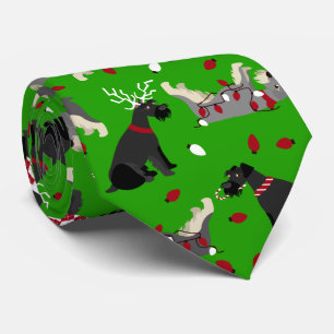 God jul Schnauzer Neck Tie Slips