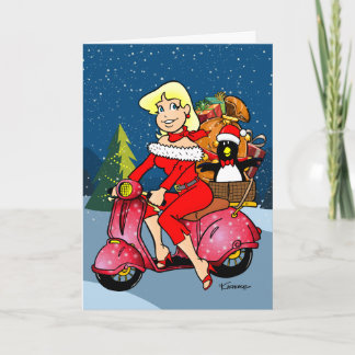 God jul Scooter Helgkort