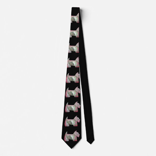 God Jul Scottie Terrier Tie Slips (Framsida)