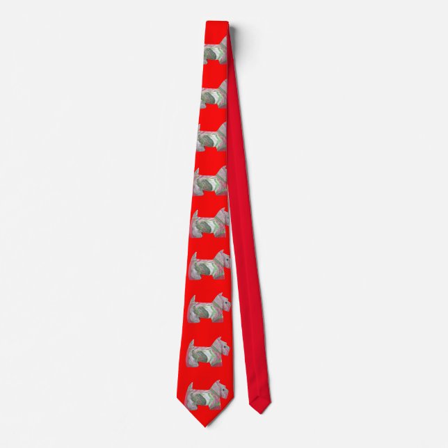 God Jul Scottie Terrier Tie Slips (Framsida)