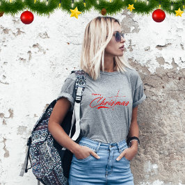 God jul Script Christian Kor T Shirt