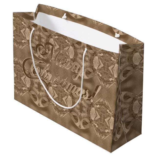 God jul Script Elegant Copper Brown (Baksidan Vinklad)