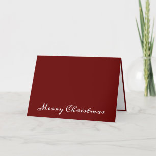 God jul Script Red Simple Modern Helgdag Helgkort