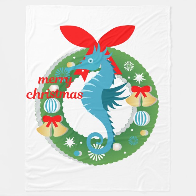god jul seahorse filt (Framsidan)