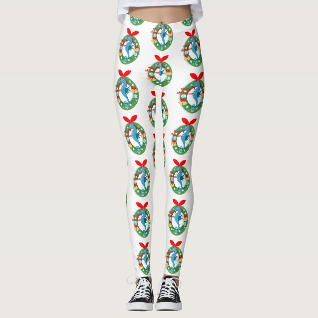 god jul seahorse leggings (Framsida)