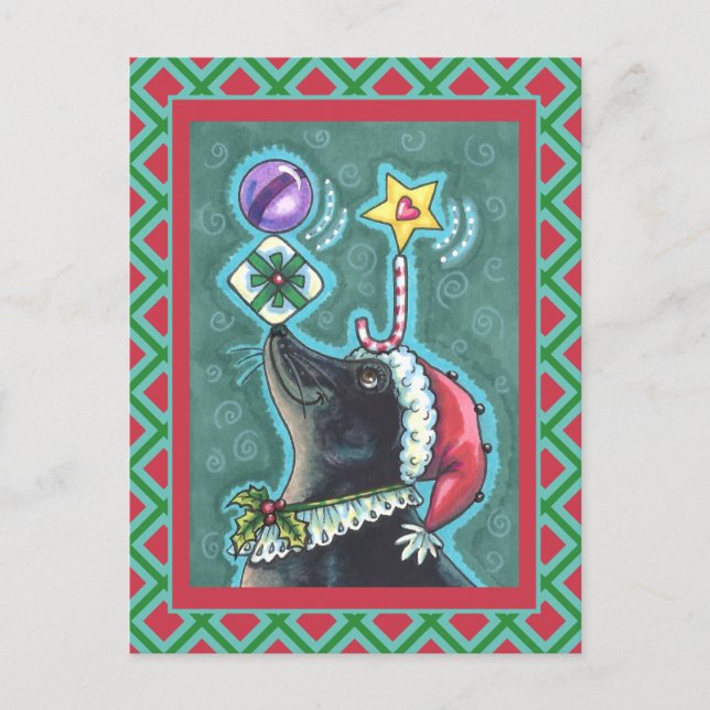 GOD JUL SEAL BALANCING GIFTS, CANDY CANE VYKORT (Framsida)