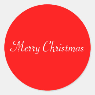 God jul Seal Runt Klistermärke