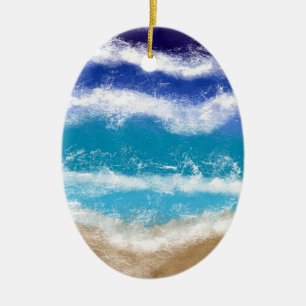 God jul Seas-on Jul till havs Julgransprydnad Keramik