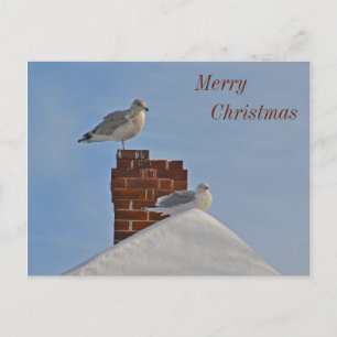 God jul Seashore Helg Vykort
