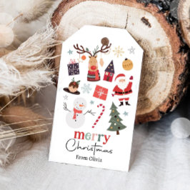 God Jul Semester Santa Present Familj Lärare Presentetikett