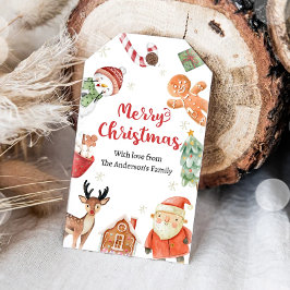 God Jul Semester Santa Present Familj Lärare Presentetikett