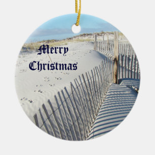 God jul Shadows, Sand Dunes and Fences Julgransprydnad Keramik