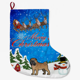 God jul Shar Pei Stor Julstrumpa