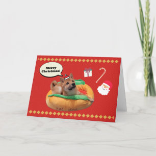God jul Shiba Helgkort