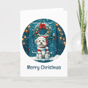 God jul Shih Tzu Hundar Helgkort