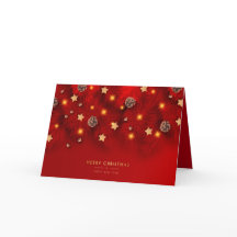 God jul Shiny Light Gräs Cone Red