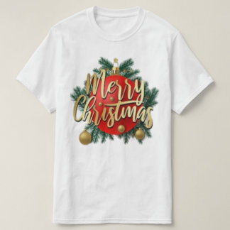 God Jul-Shirt Merry och Ljus från Bright Jul T Shirt