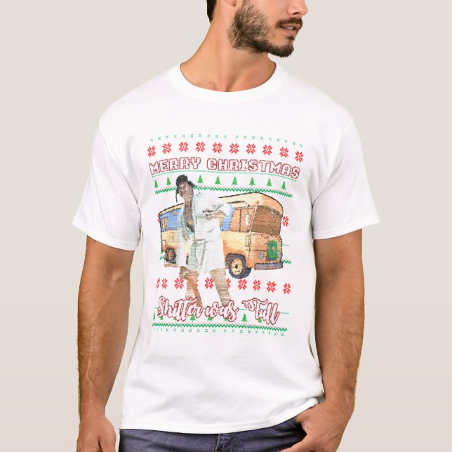 God jul Shitters Fullt Funny Helgdag Ugly C T Shirt (Framsida)