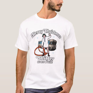 God jul Shitters Fullt Funny Helgdag Ugly C T Shirt