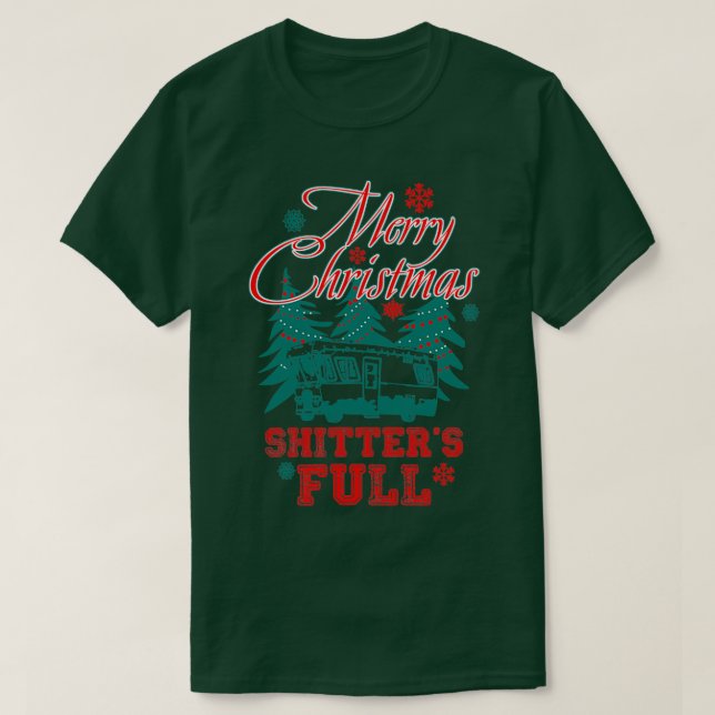 God jul Shitters Fullt T Shirt (Design framsida)