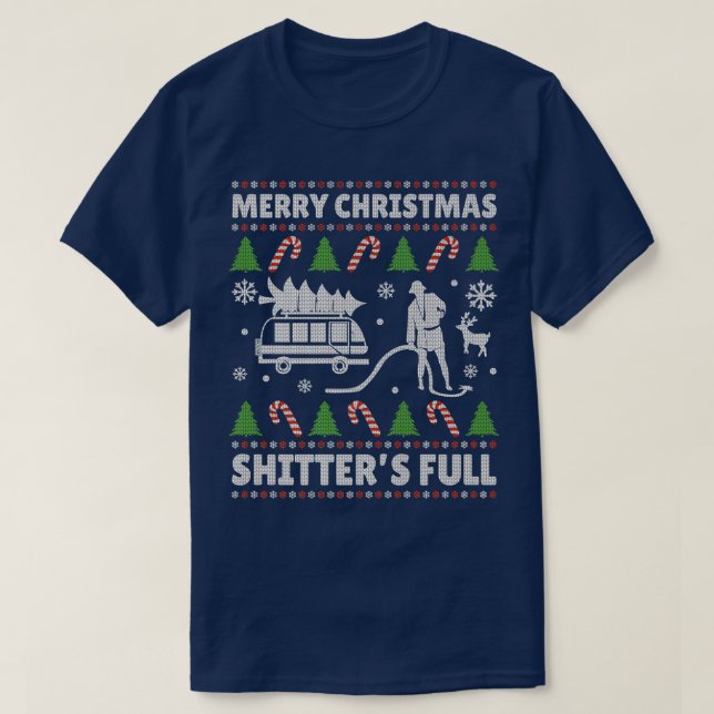 God jul Shitters Fullt Ugly jul Sweat T Shirt (Design framsida)