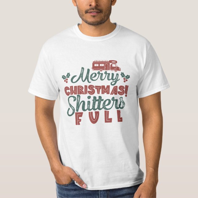 God jul Shitters Fullt - Vacitet T Shirt (Framsida)