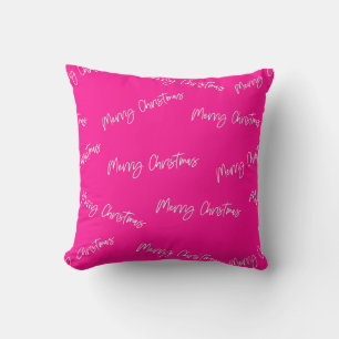 God jul Shock rosa Modern skript Kudde