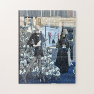 God Jul Shop Windows London, England, Storbritanni Pussel