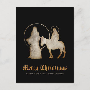 God jul - Silhouette Helg Vykort
