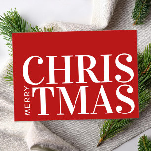 God jul Simple Modern Typography Business Julkort
