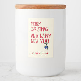 God jul Simple Modern Typography Mat Etikett