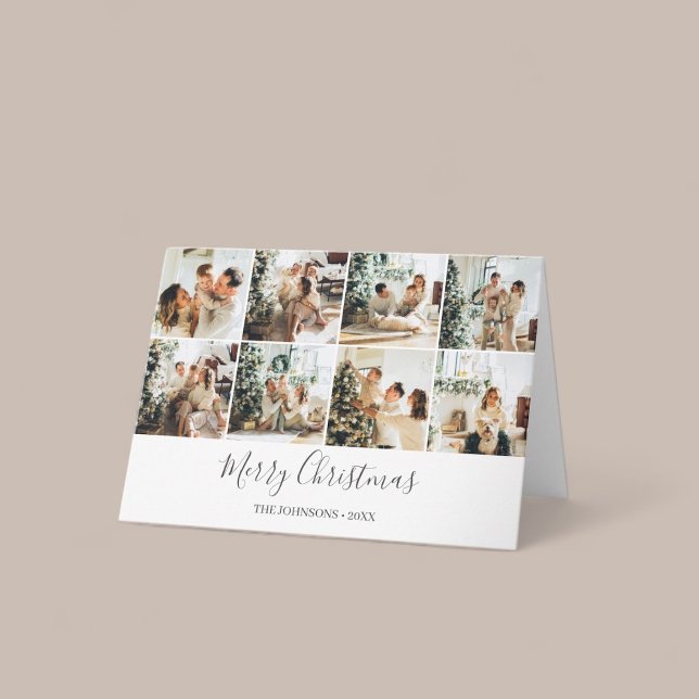 God jul Simple Photo Collage Kort (Skapare uppladdad)