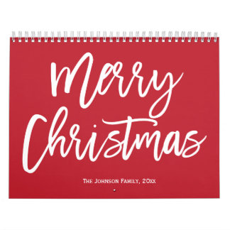 God jul Simple Red Calendar Kalender