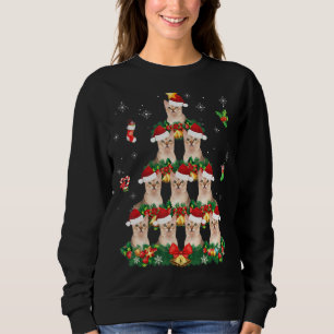 God jul Singura Kat Santa Träd Pajama Sw T Shirt