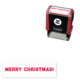 God jul självfärgande stämpel