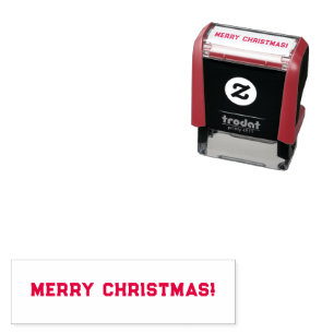 God jul självfärgande stämpel