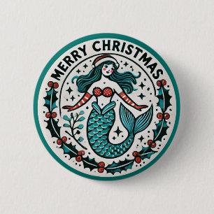 God jul Sjöjungfru Knapp