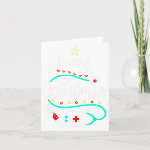 God Jul Sjuksköterska Doktor Stetoskop Jul Kort